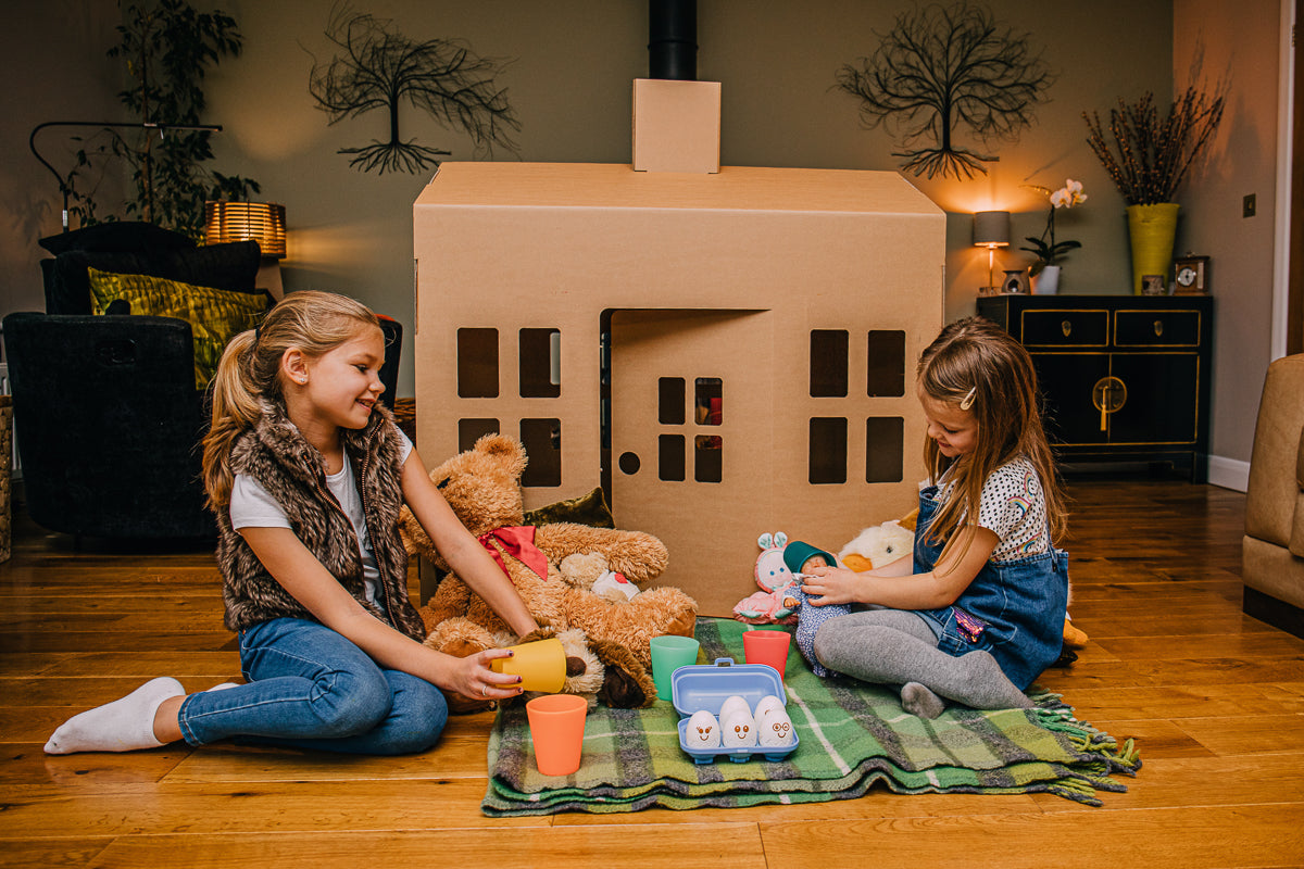 Cardboard playhouse best sale the range