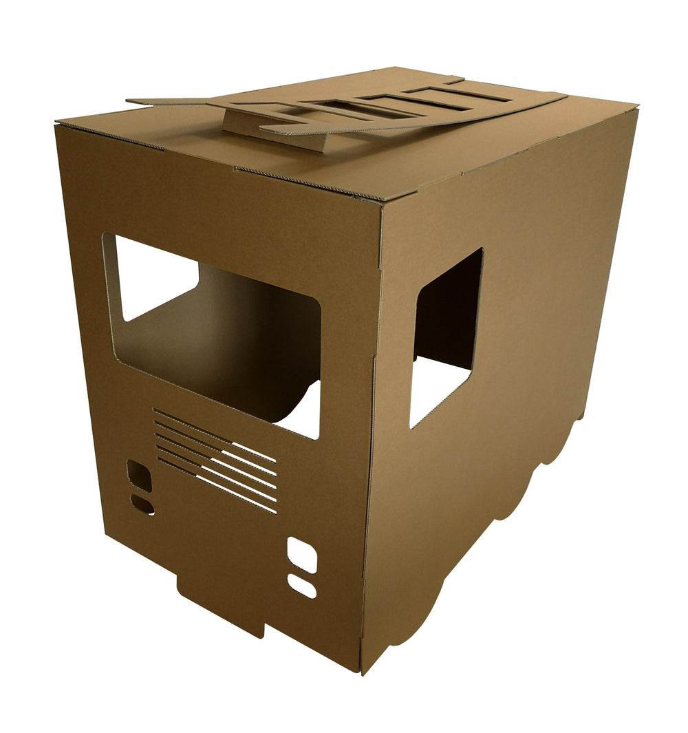 Cardboard Fire Engine Play Den - Deckle & Chop
